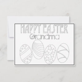 Cartão Coloração de Ovos e Letras de Páscoa "Felz pascoa"