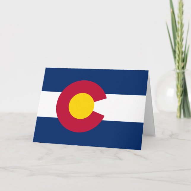 Cartão Coloradan Flag, Flag of Colorado (Frente)