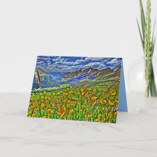 Cartão Colorado mountain scenery greeting card (Frente)
