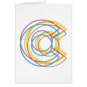 Cartão colorado pride blur