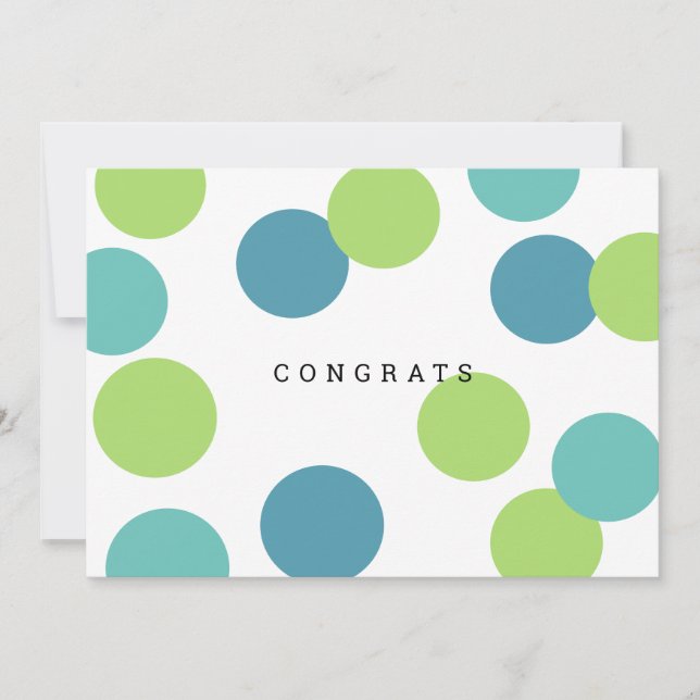 Cartão Colorful Blank Congrats Card (Frente)