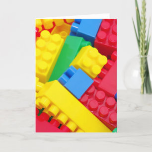 Cartão Colorful Building Blocks