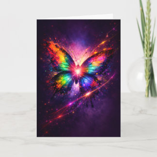 Cartão Colorful Butterfly Greeting Card