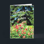 Cartão Colorful Garden Flowers for a Special Person<br><div class="desc">Say Happy Birthday with lovely flowers to a special person in your life.</div>