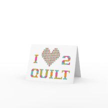 Colorful Heart and Typography Quilt Pattern