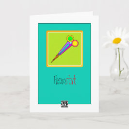 Cartão Colorful Hemostat Get Well Card
