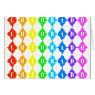 Cartão Colorida colorida.