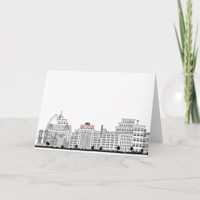 Cartão Columbia Heights Watchtower Greeting Card Blank (Frente)