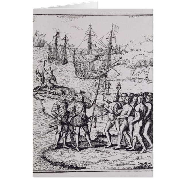 Cartão Columbo em Hispaniola 2 (Frente)
