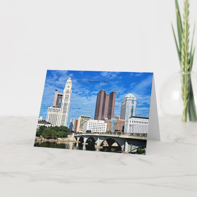 Cartão Columbus, cidade de Ohio (Frente)