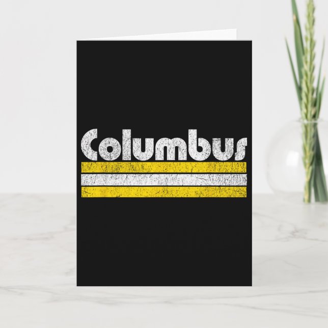 Cartão Columbus Futebol Cidade Vintage (Frente)