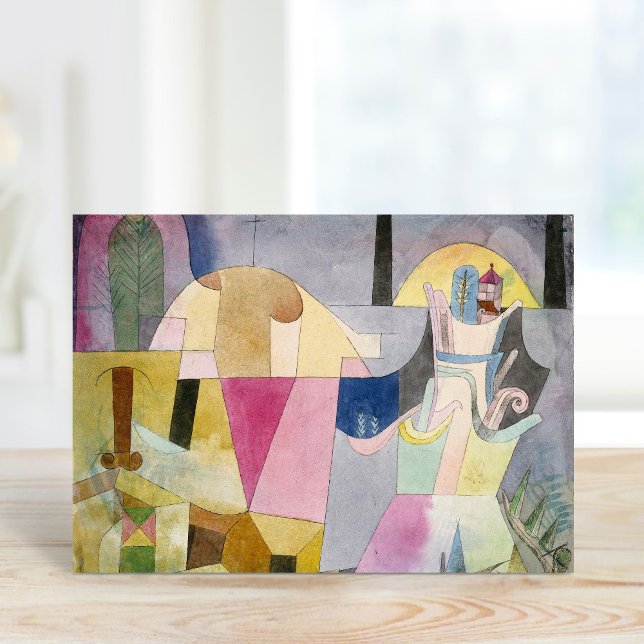 Cartão Colunas Negras em uma Paisagem | Paul Klee (Criador carregado)