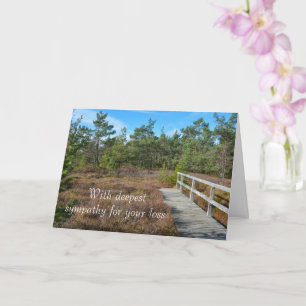 Cartão Com a mais profunda simpatia - Black Moor