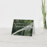 Com a mais profunda simpatia Dewdrop Photo Verse C