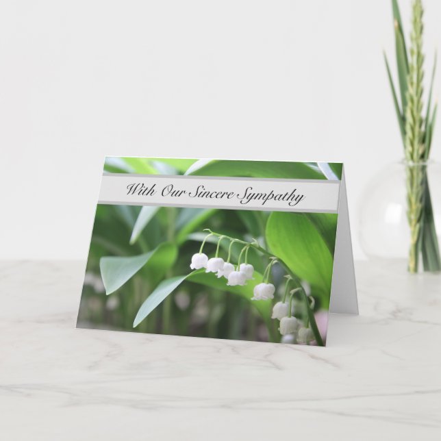 Cartão Com A Nossa Sincera Simpatia - As Palavras Não São (Frente)