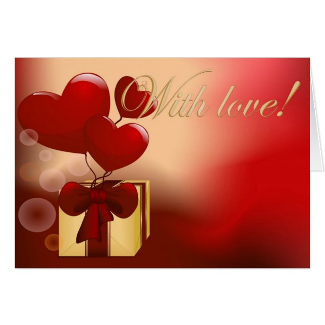 Cartão Com amor (Frente Horizontal)