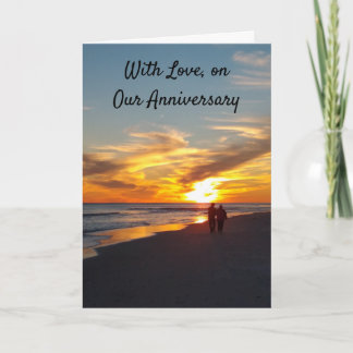 Cartão Com amor no nosso aniversário