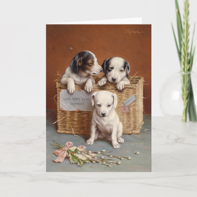 Cartão Com desejo de Heaty Guud | Carl Reichert (Frente)