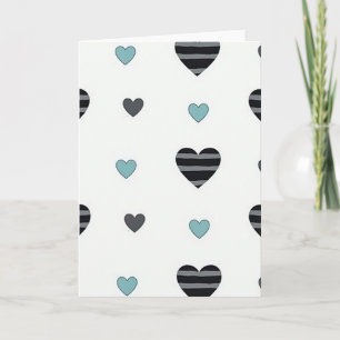 Cartão com Design Minimalista de Coração