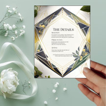 Cartão com detalhes geométricos modernos e flores 