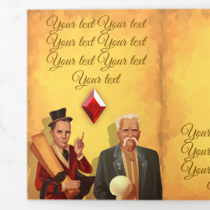 CARTÃO COM DOBRA TRIPLA 