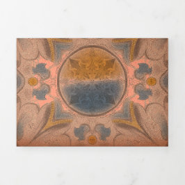 Cartão Com Dobra Tripla Ancient brochure