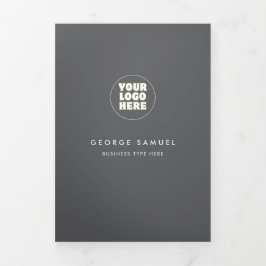 Cartão Com Dobra Tripla Atividades de logotipos e imagens personalizadas m