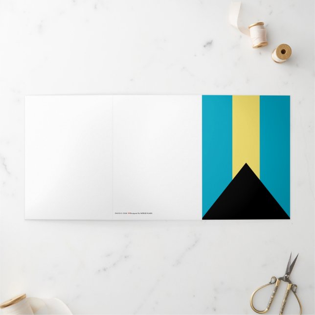 Cartão Com Dobra Tripla Bandeira (Fora)