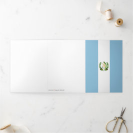 Cartão Com Dobra Tripla Bandeira da Guatemala
