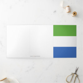 Cartão Com Dobra Tripla bandeira da Serra Leoa