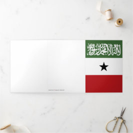 Cartão Com Dobra Tripla Bandeira da Somalilândia