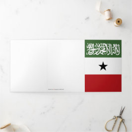 Cartão Com Dobra Tripla Bandeira da Somalilândia