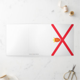 Cartão Com Dobra Tripla Bandeira de Jersey