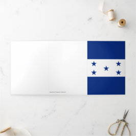 Cartão Com Dobra Tripla bandeira Honduras