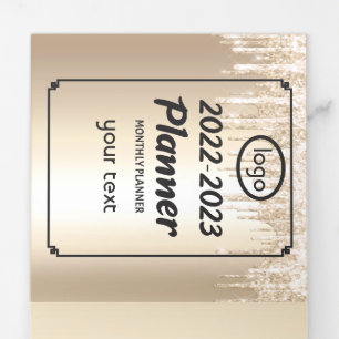 Cartão Com Dobra Tripla Calendário 2022-2023 - Saudação da Ferramenta Trip