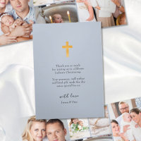 Christening 6 Photo Pink Obrigado Blue