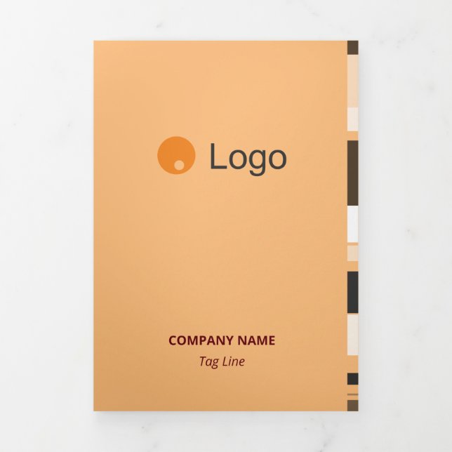 Cartão Com Dobra Tripla Estrias Laterais Planas Coorporadas Monocromáticas (Cobrir)