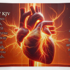 Cartão Com Dobra Tripla Ezekiel 36:26-27 KJV Tract - Stony Heart of Flesh