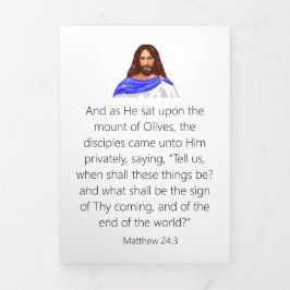 Cartão Com Dobra Tripla Fim do Triplo - Letra Fold Card