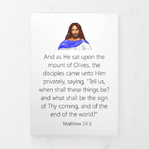 Cartão Com Dobra Tripla Fim do Triplo - Letra Fold Card