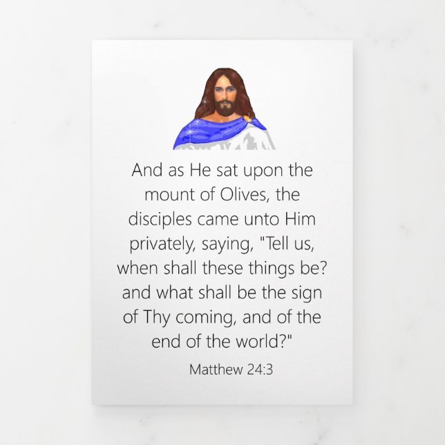 Cartão Com Dobra Tripla Fim do Triplo - Letra Fold Card (Cobrir)