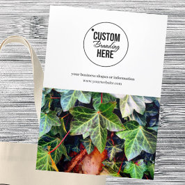 Cartão Com Dobra Tripla Folheto de Logotipo e Fotografia Moderna Triplicad