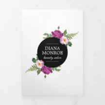 Folheto do Salão de Coroa Floral Moderna