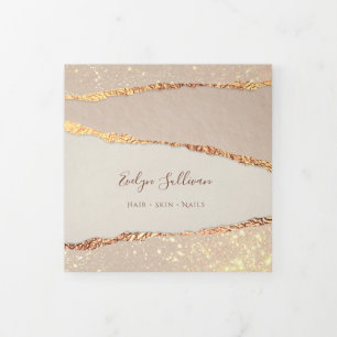 Cartão Com Dobra Tripla Folheto do Shimmer Ripada de Papel Triplo