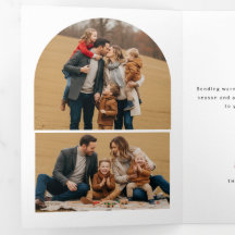 Foto de Natal da Família com Layout Arqueado Elega