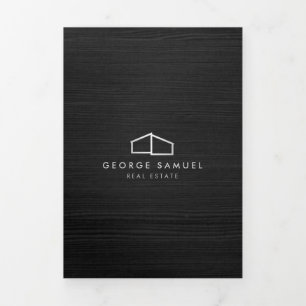 Cartão Com Dobra Tripla Logotipo moderno do imóvel para uso doméstico Made