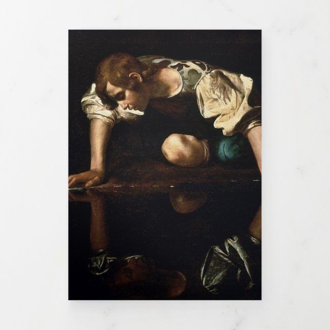 Cartão Com Dobra Tripla Narciso (Cobrir)