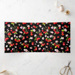 Cartão Com Dobra Tripla Padrão Cherry 2