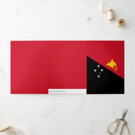 Cartão Com Dobra Tripla Papua-Nova Guiné