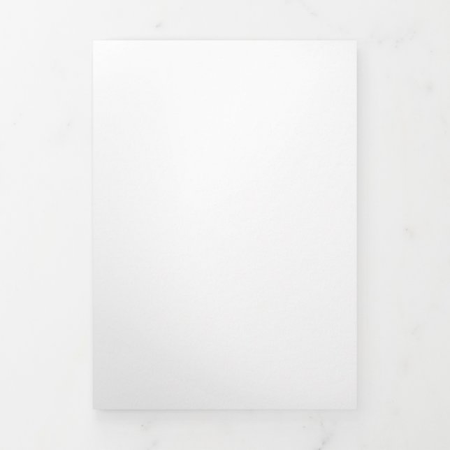 Cartão Com Dobra Tripla Placa de 5" x 7" para três letras (Cobrir)